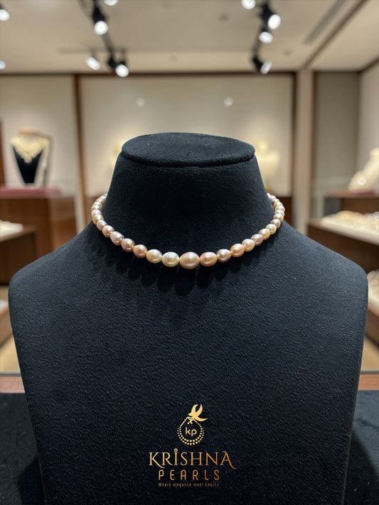 Adorable Pink Pearls Gradation Necklace & Bracelet For Kids 1-5 yrs