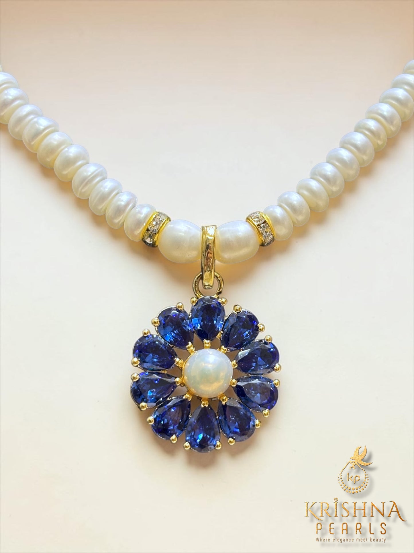 Amethyst Bloom Pearl Necklace Set