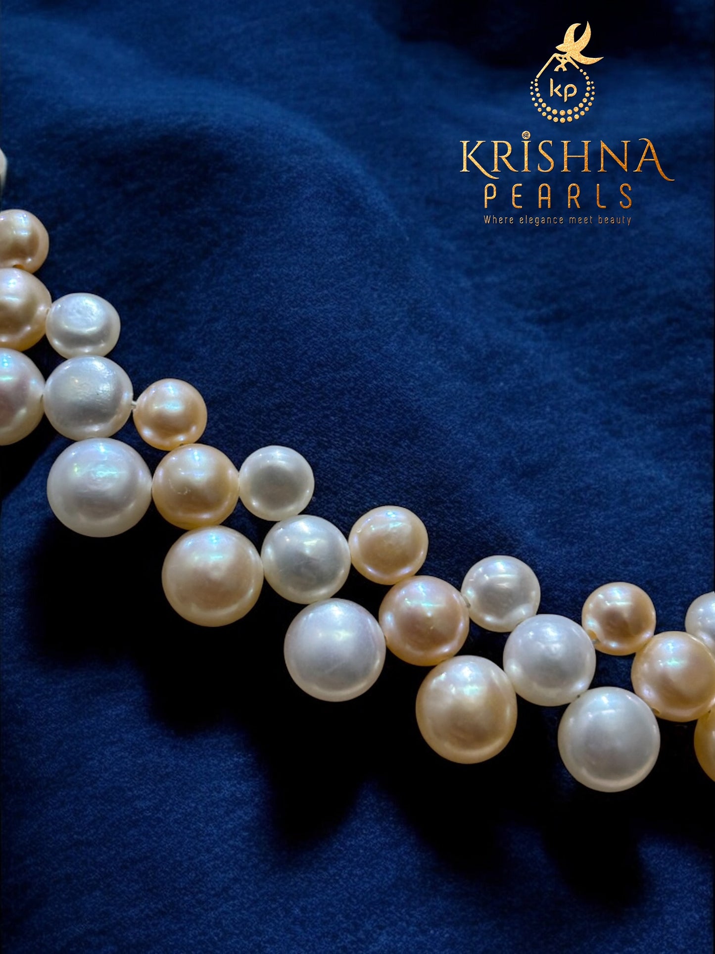 Beautiful Pink & White Button Pearls Necklace