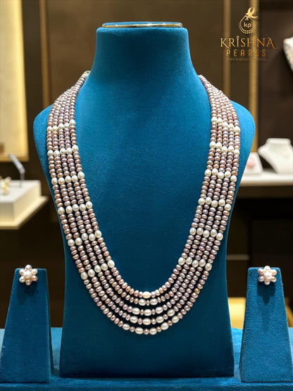Original Pearls 5 Layers Necklace Set