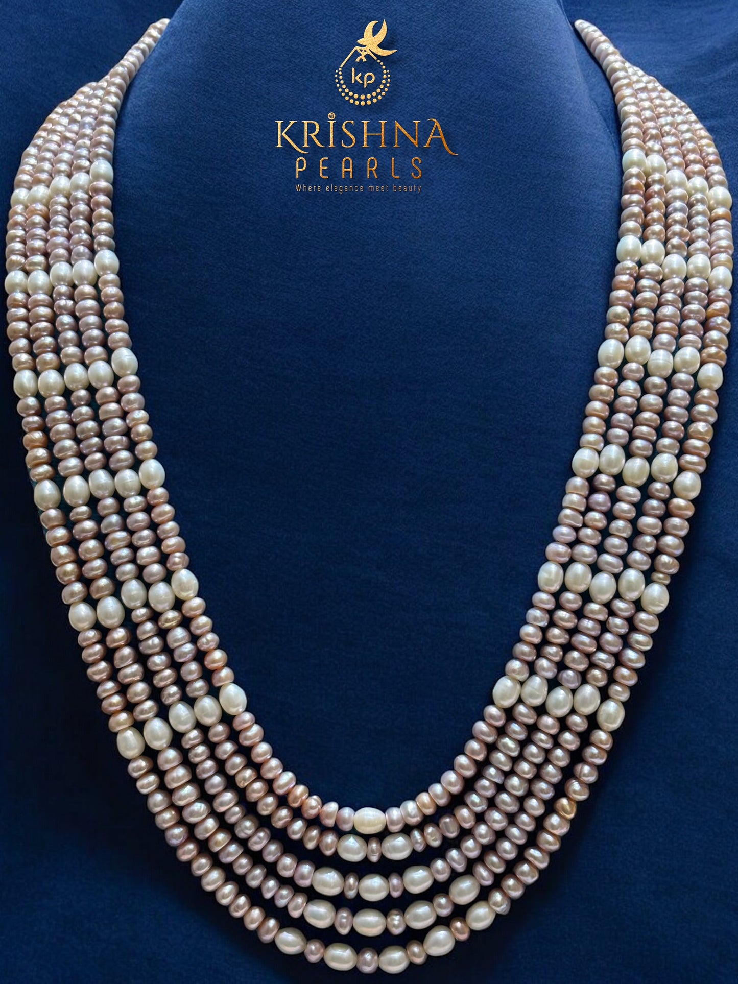 Original Pearls 5 Layers Necklace Set