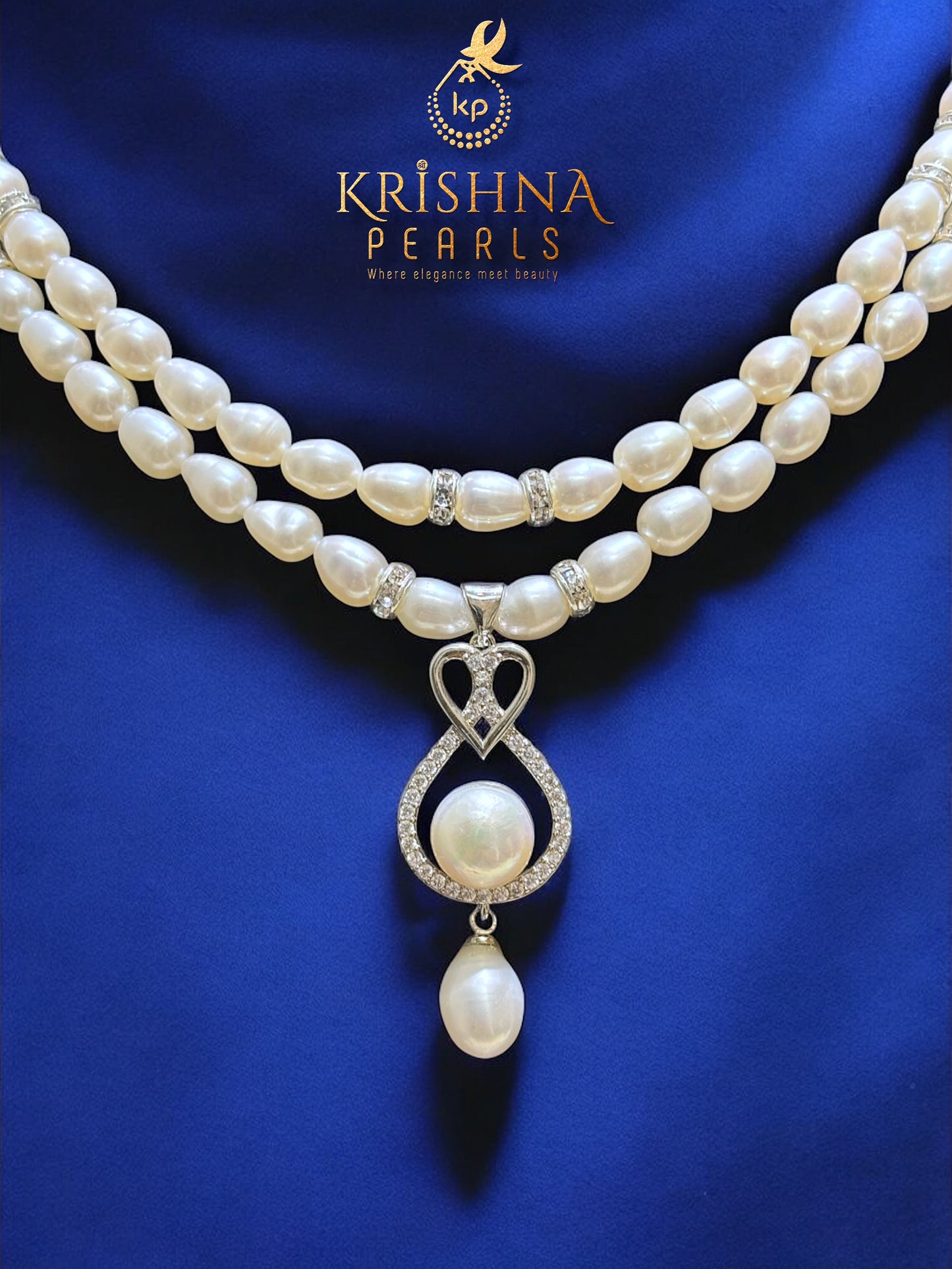 Pearls Necklace In Two lines