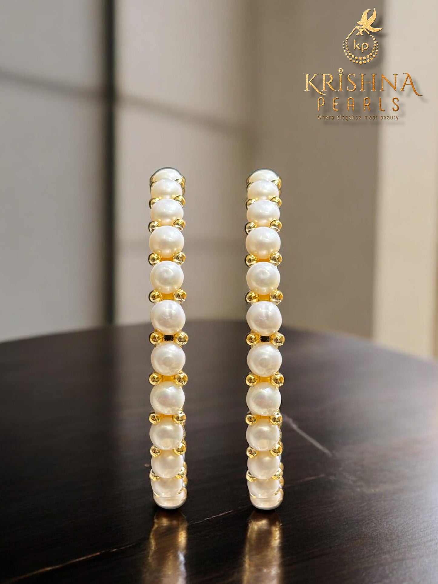 Button Pearls Bangles