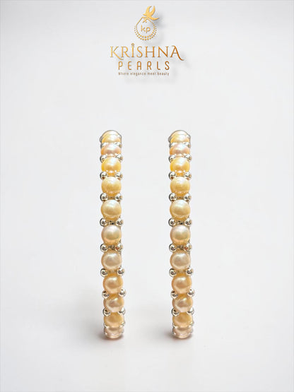Pink Button Pearls Bangles
