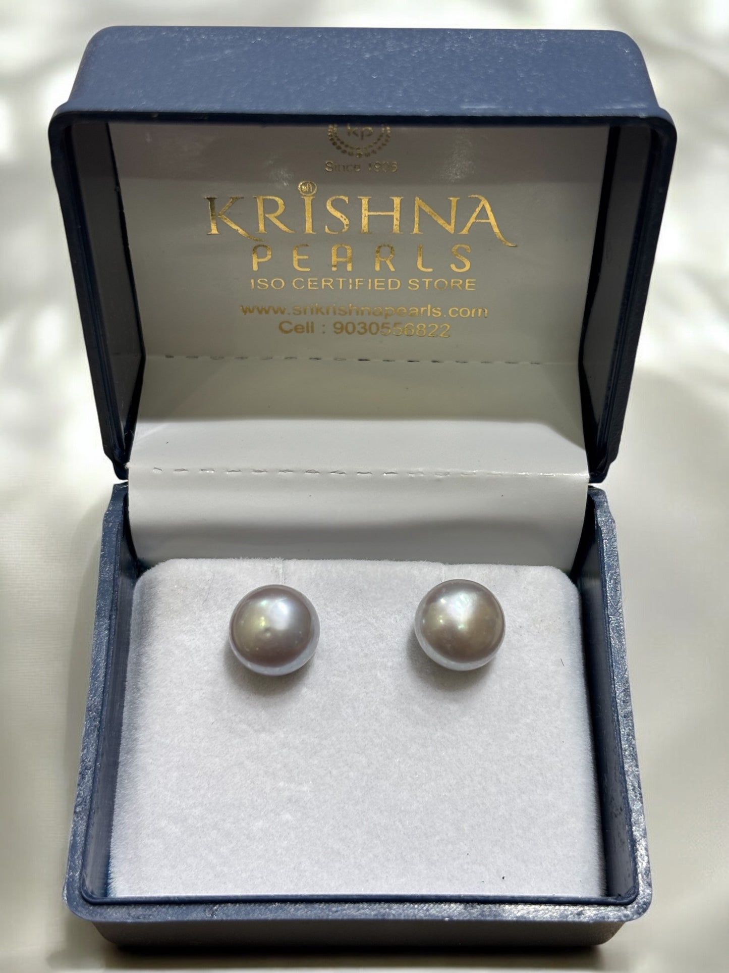 Original Baroque Grey Pearls Necklace Set