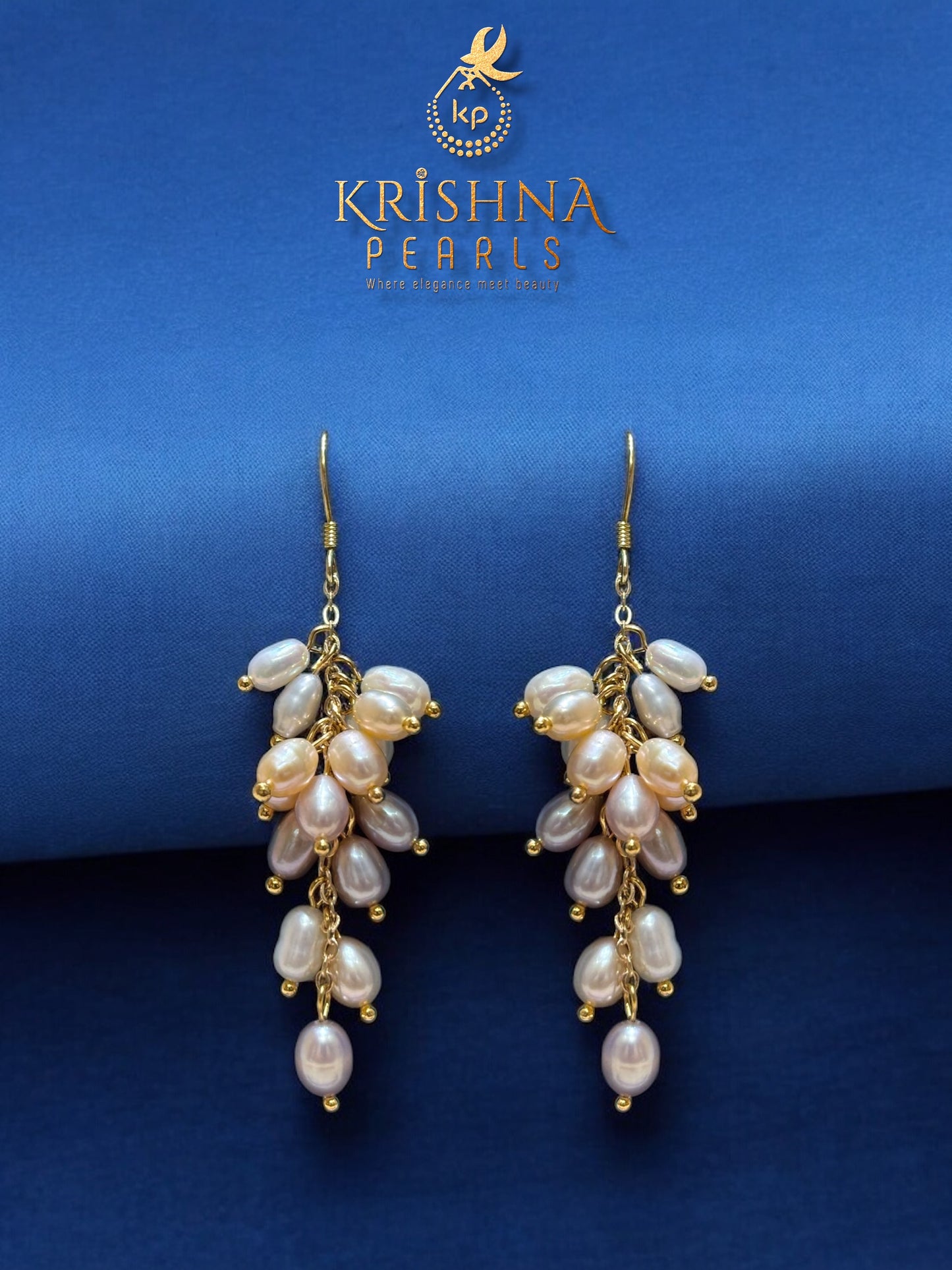 Alluring Rice Pearls Jhumka