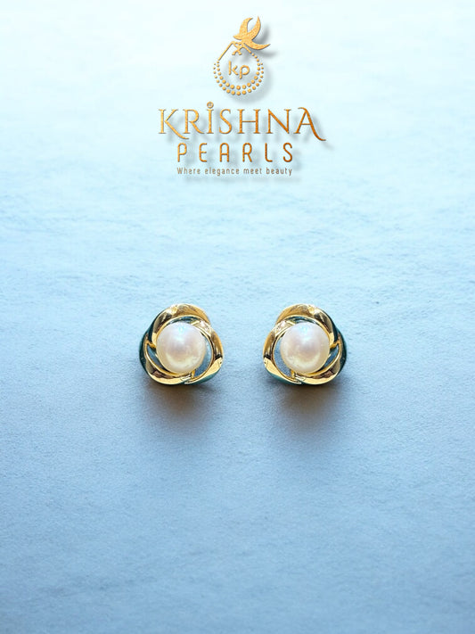 92.5 Silver Post Pin Pearl Studds