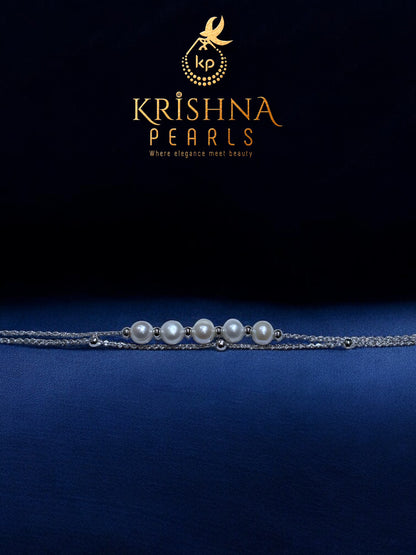 Beautiful Five Rounds Pearls Bracelet
