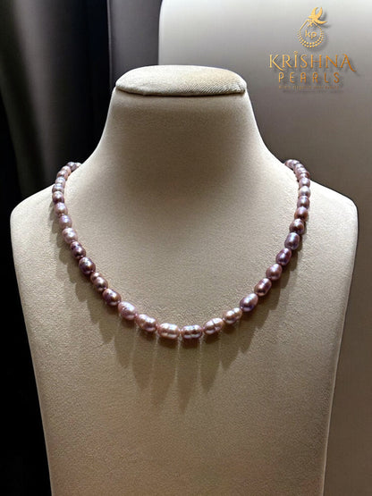 Real Baroque Pearls Pink Colour Necklace