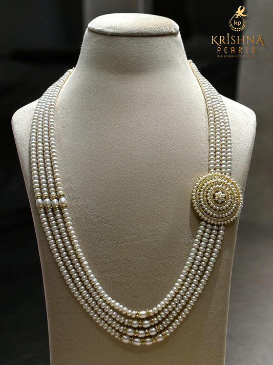 Original Pearls Four Layers Broch Set