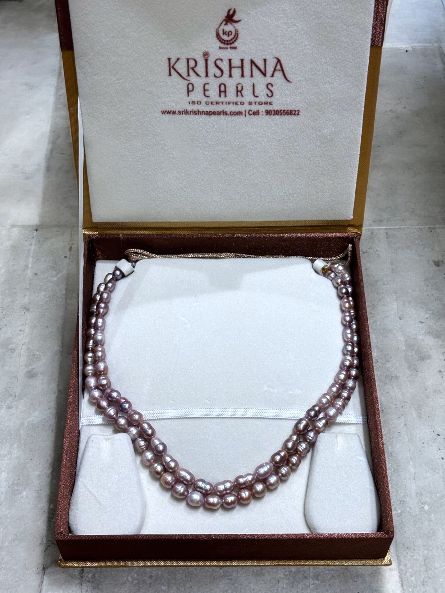 Baroque Pearls Pink Colour Double Layer Necklace