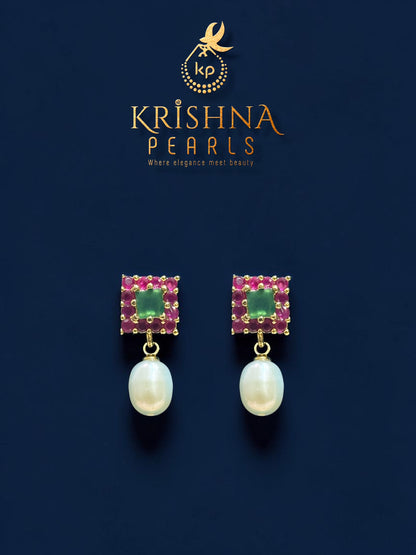 Pearl Necklace For Women - Ruby Emerald Long Necklace