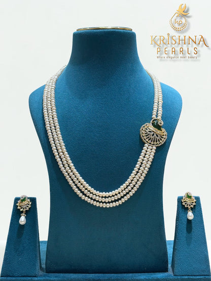 Original Pearls Three Layers Broch Set