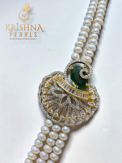 Original Pearls Three Layers Broch Set