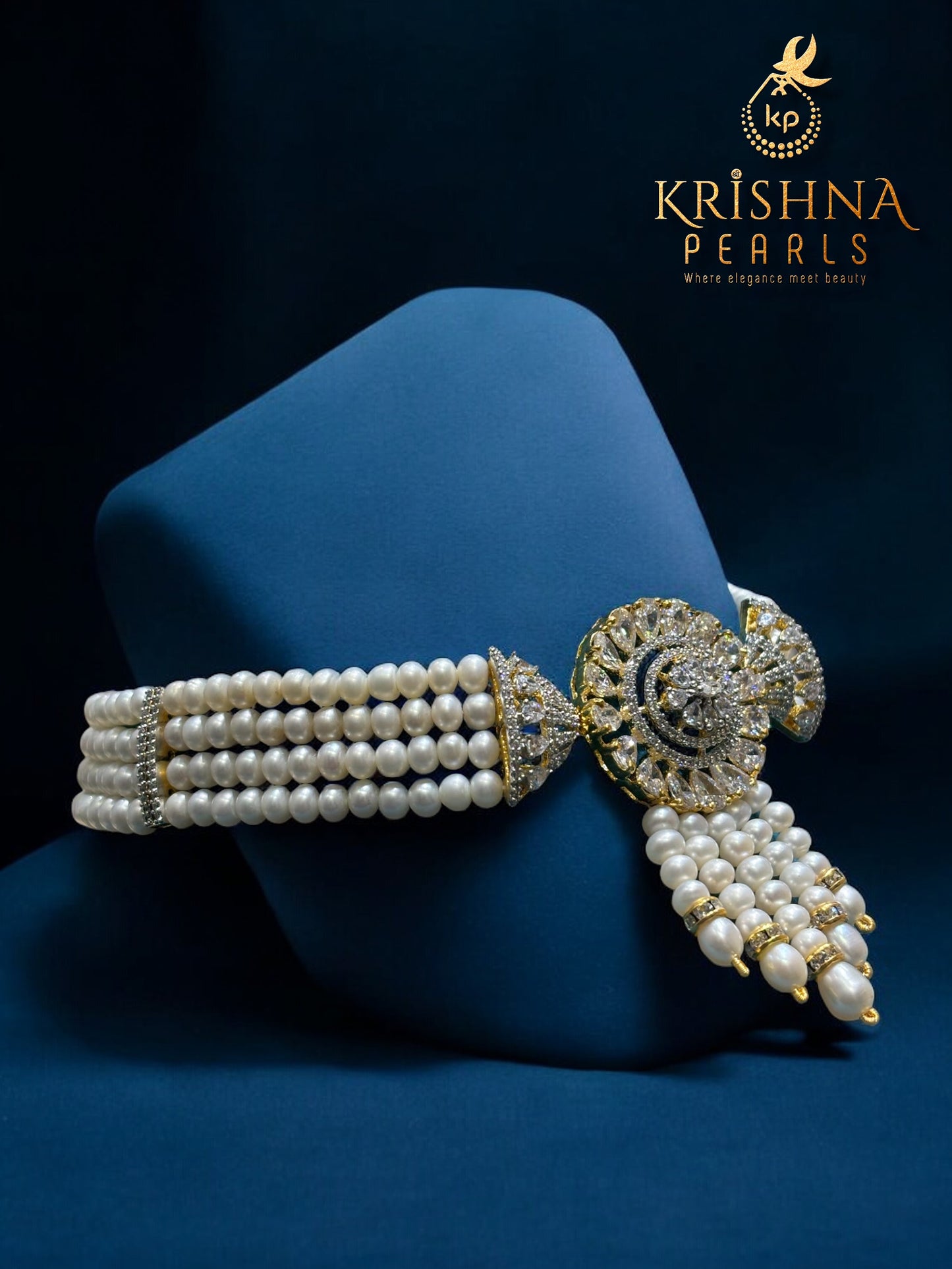 Original Pearls Four Layers Choker Set