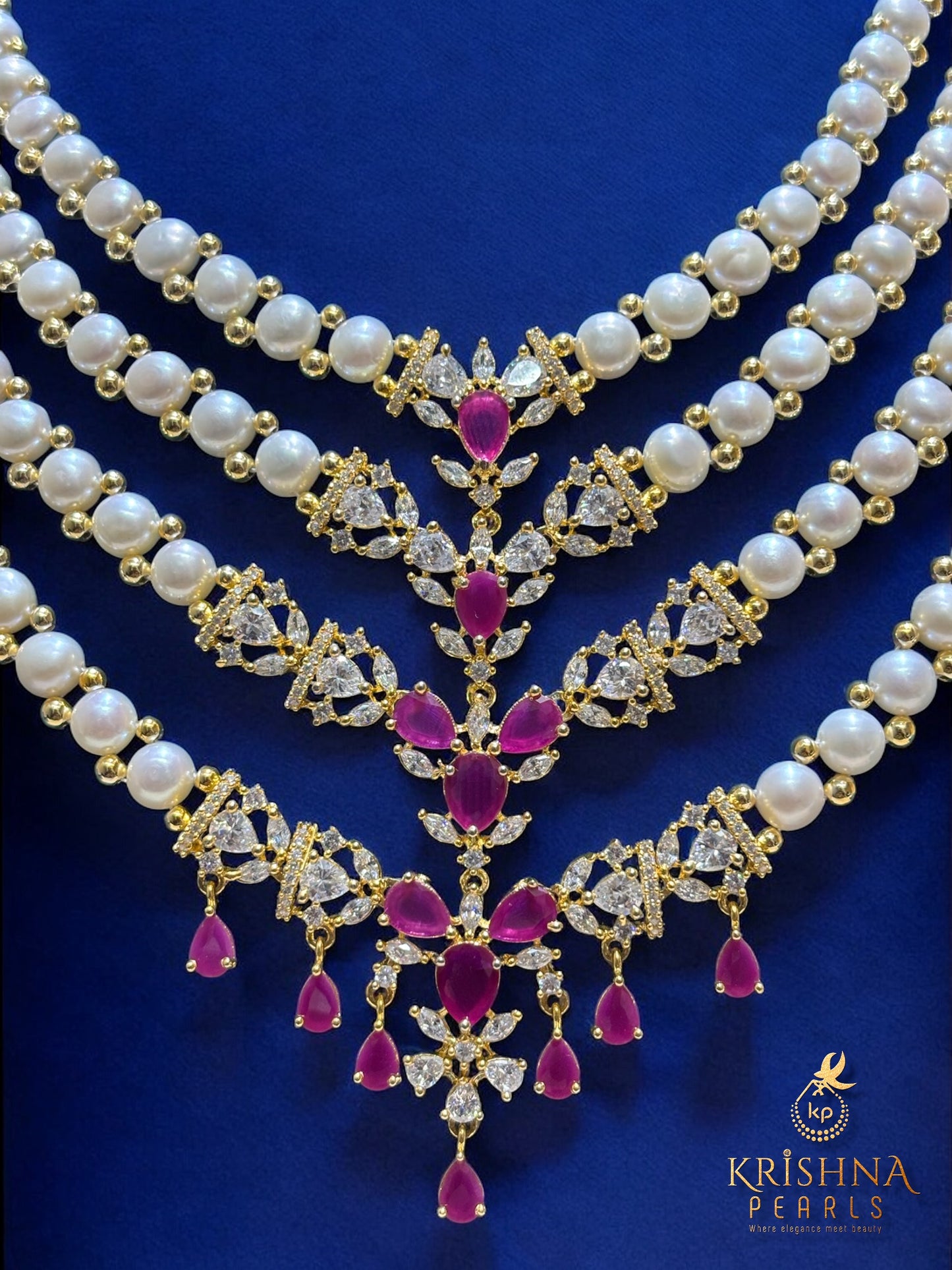 Original Pearls Four Layer Mini Haar