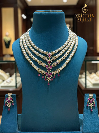 Original Pearls Four Layer Mini Haar