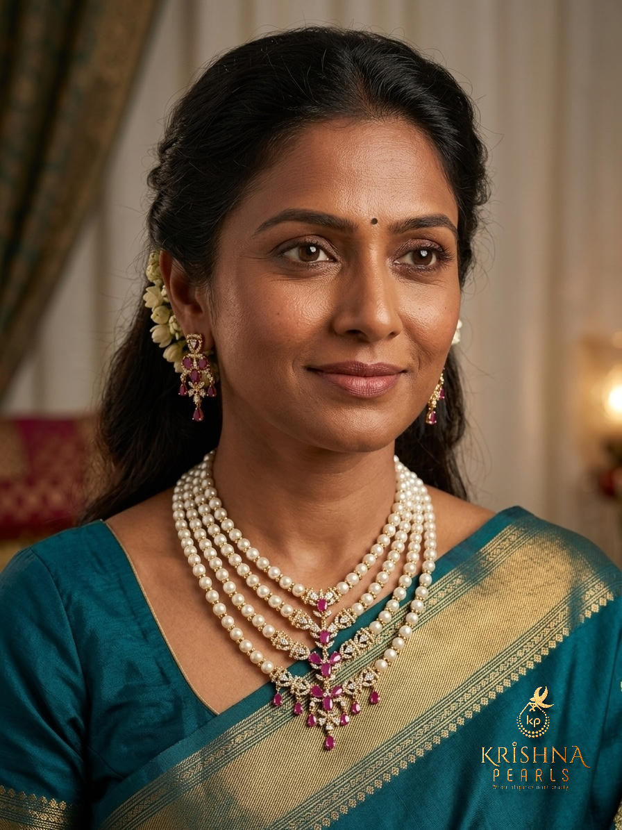 Original Pearls Four Layer Mini Haar