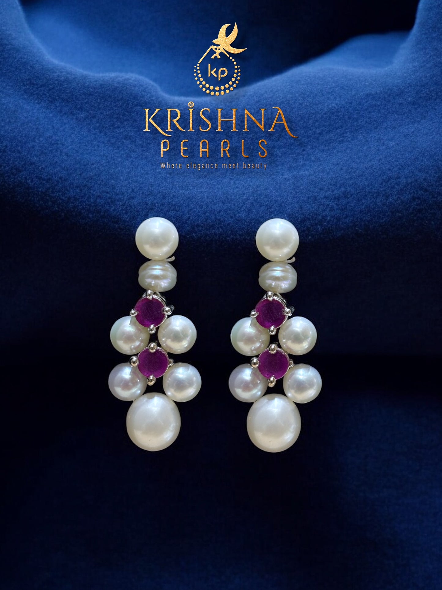 Button Pearls Necklace Set