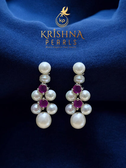 Button Pearls Necklace Set