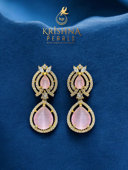 Button Pearls & Rose Quartz Double Layer Necklace Set