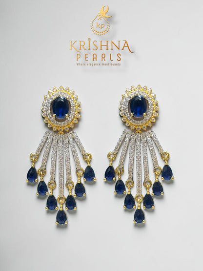 Button Pearl & Blue Sapphire Necklace