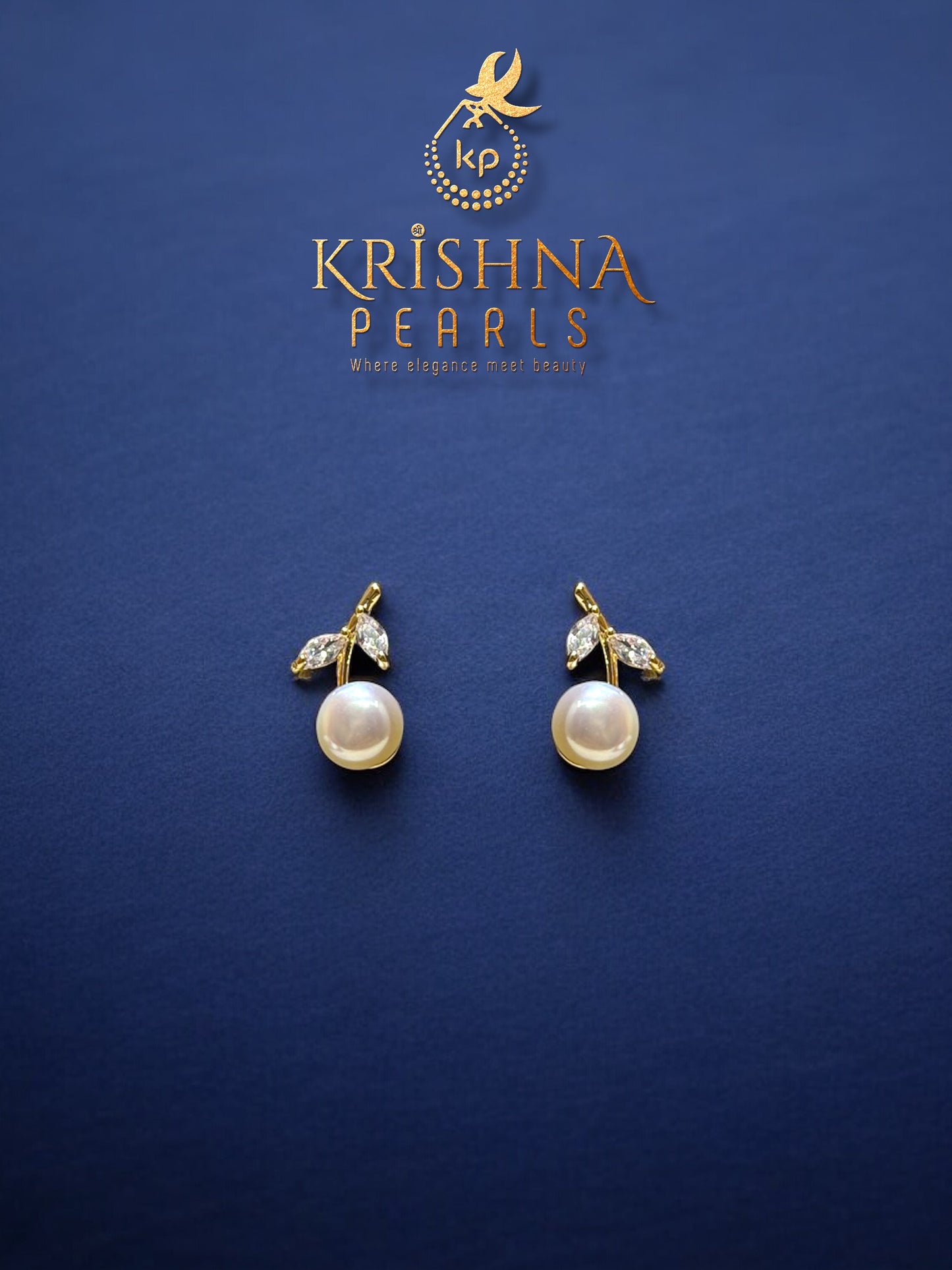 92.5 Post Pin Silver Leaf Pearl Studs