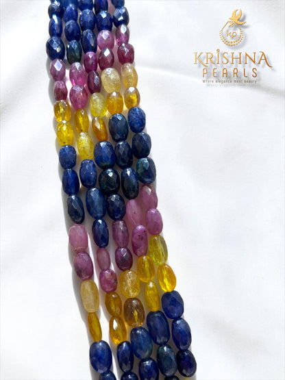 Real Multi Sapphire (Ruby,Emeralds,Blue & Yellow Sapphires) Necklace