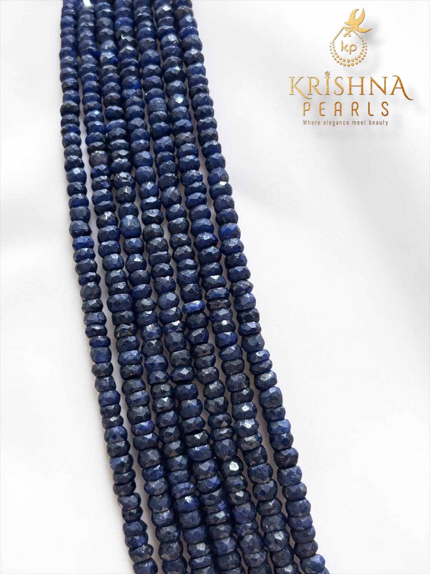 Real Blue Sapphire Seven Layers Necklace