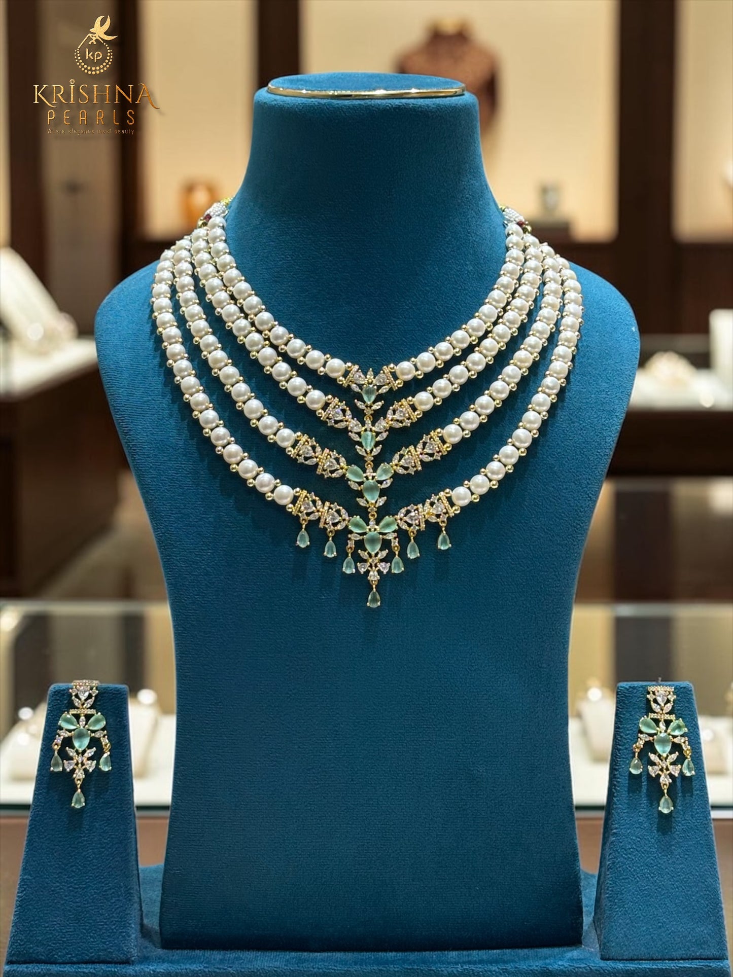 Pearl Necklace Four Layers - Certified and Lifetime Guaranteed