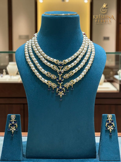 Pearl Necklace Four Layers - Certified and Lifetime Guaranteed