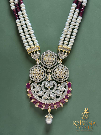Authentic Pearls Rani Haar Set