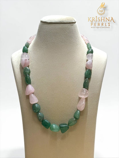 Pastel Green & Rose Quartz