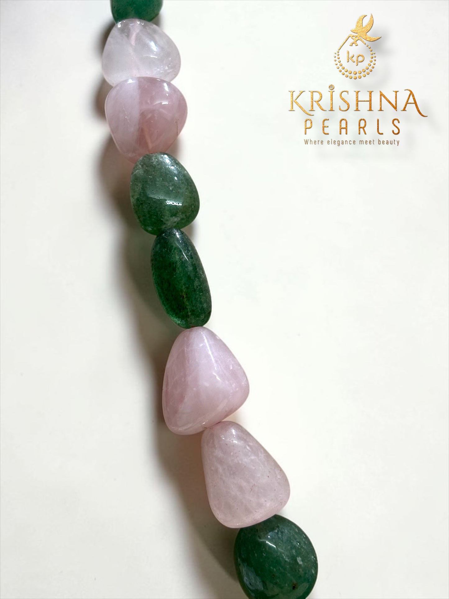 Pastel Green & Rose Quartz
