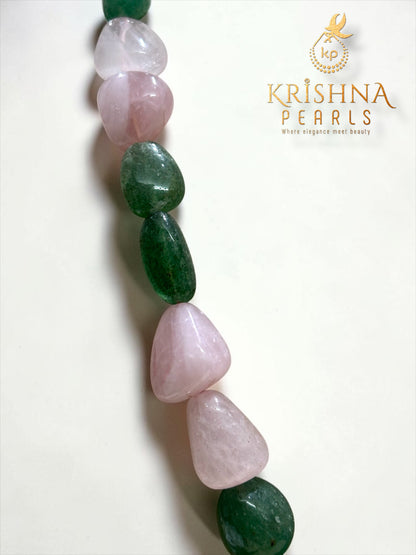 Pastel Green & Rose Quartz