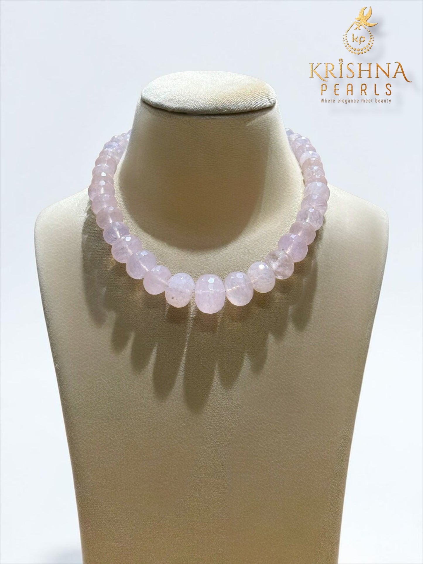 Rose Quartz Graduation Necklace