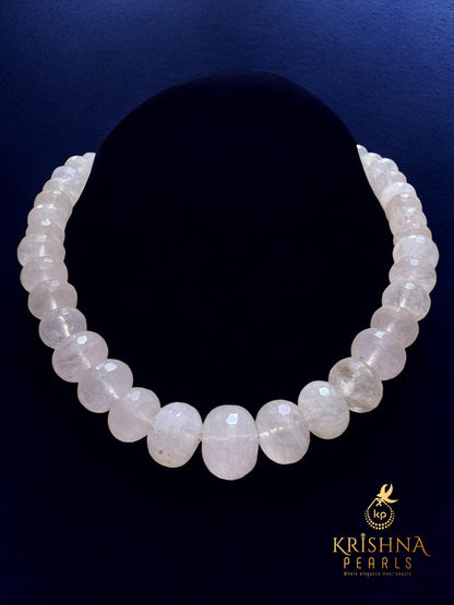 Rose Quartz Graduation Necklace