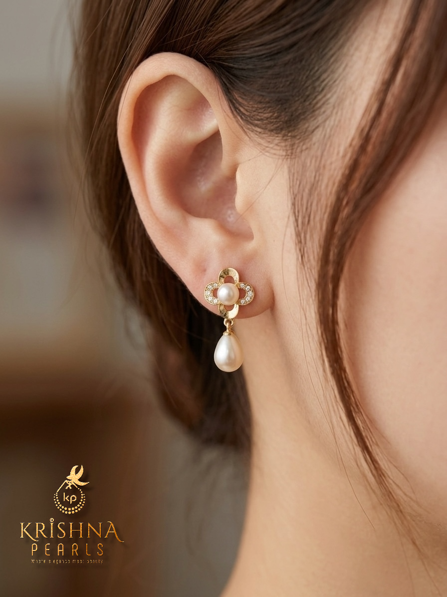 Real Pearl Studded Hangings