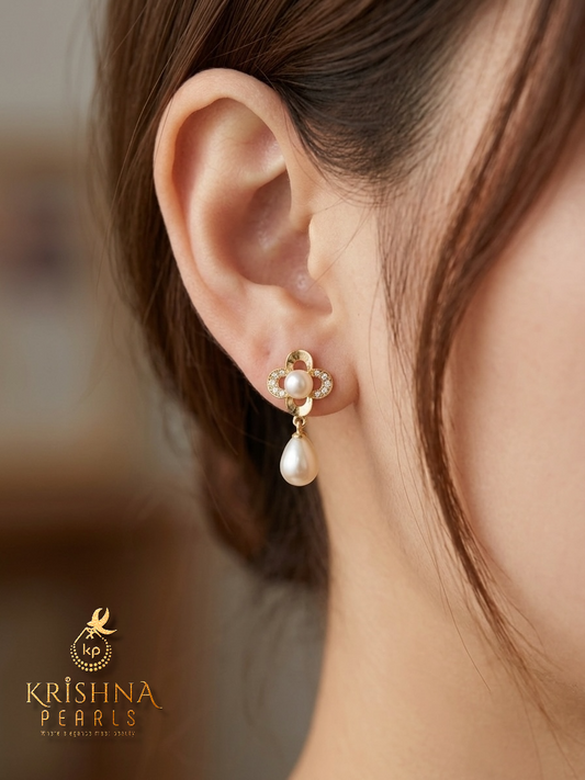Real Pearl Studded Hangings