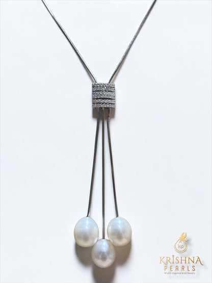 92.5 Silver Chain Beautiful White Pearl