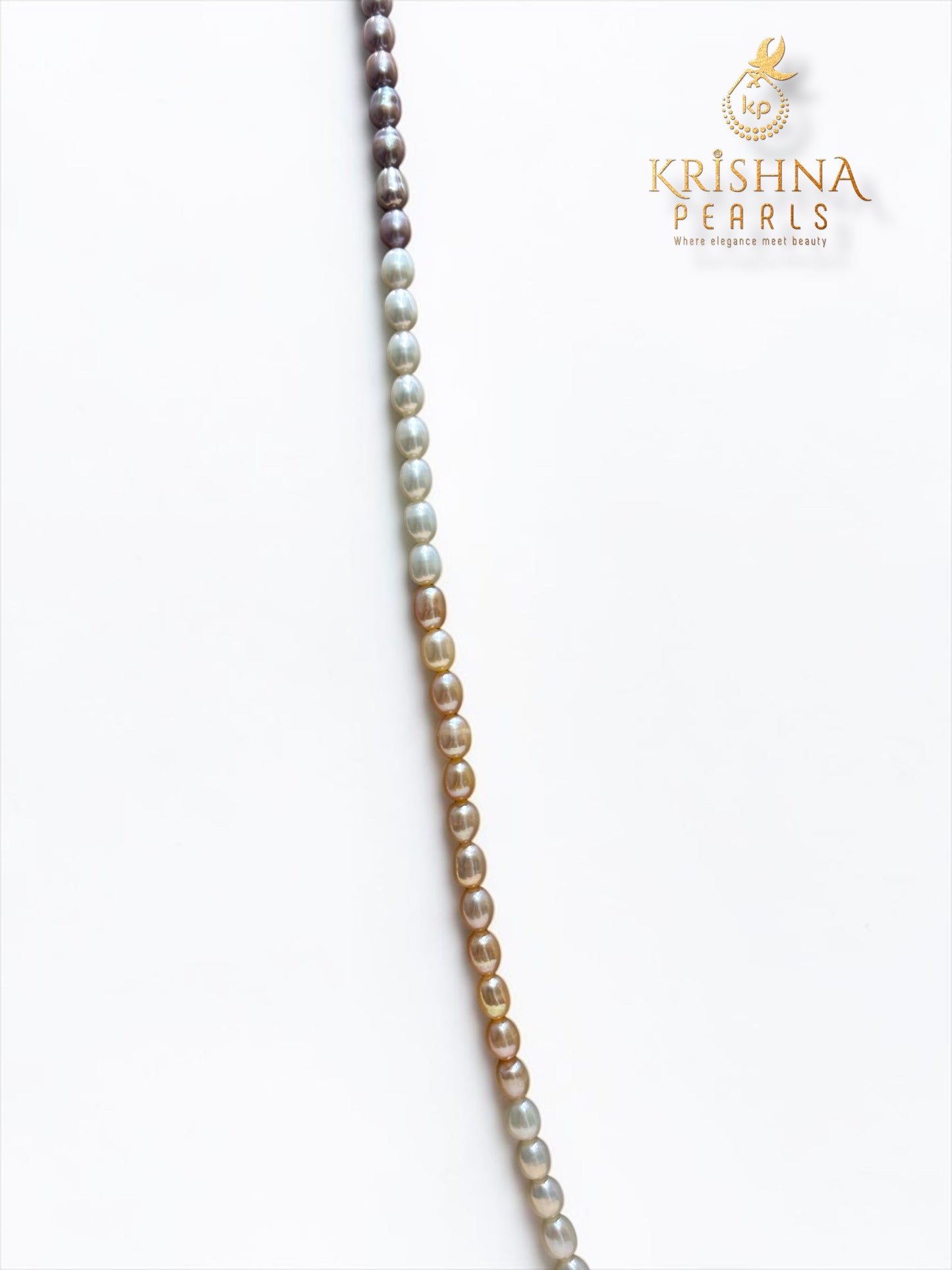Long Pearls Necklace 32 Inch - Multi Colour AAA