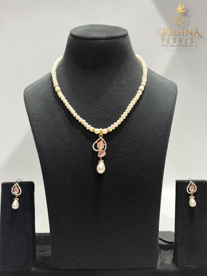 Adorable Emerals & Ruby Stone Pendent Set