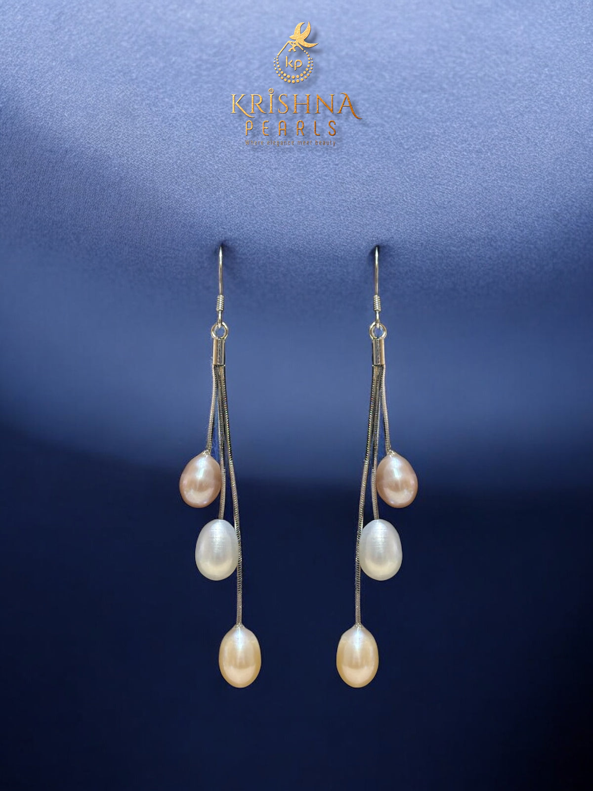 Royal Multicolour Single Line Pearls Pendent Set