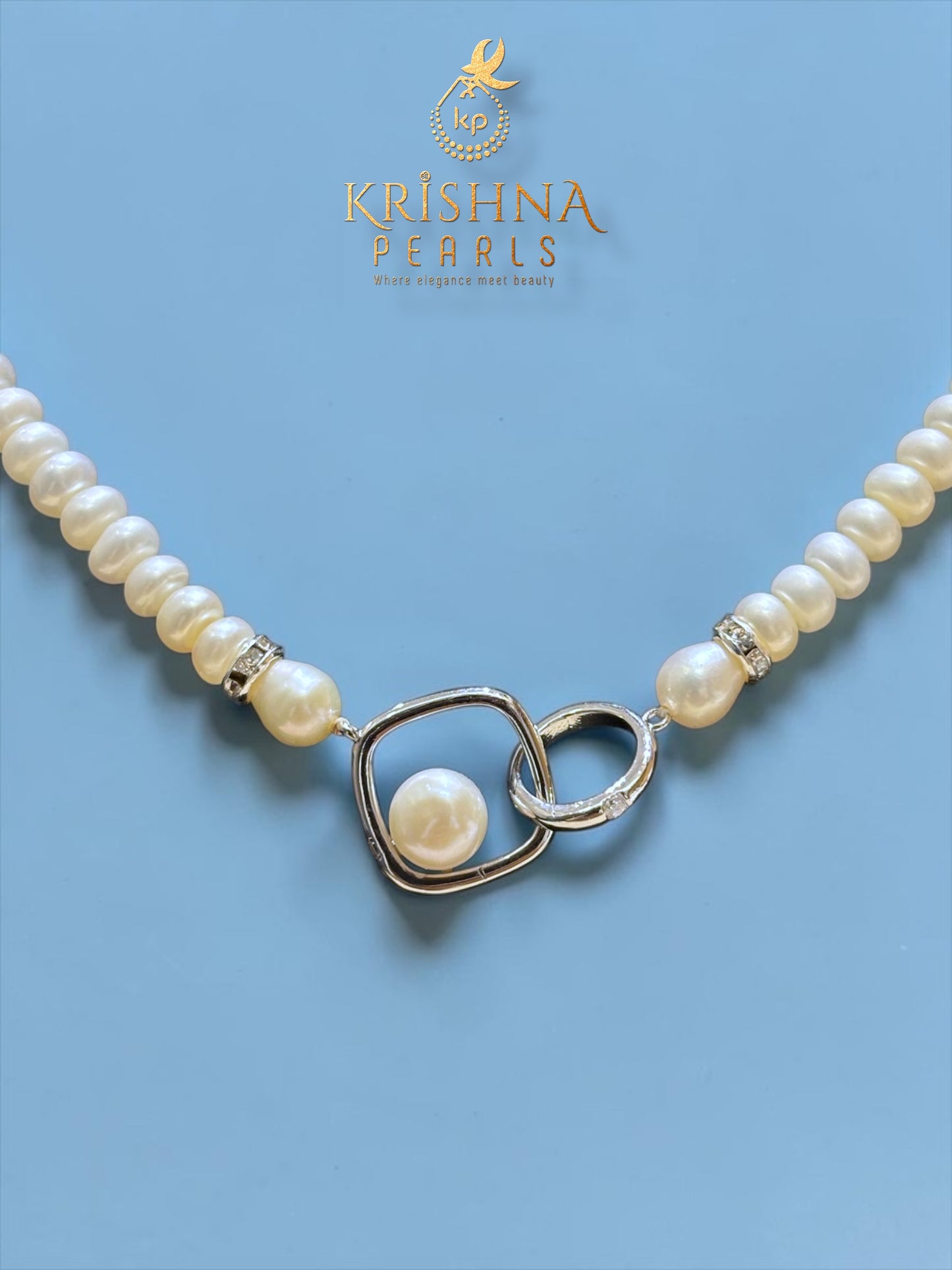 Real Pearls Single Layer Necklace Set
