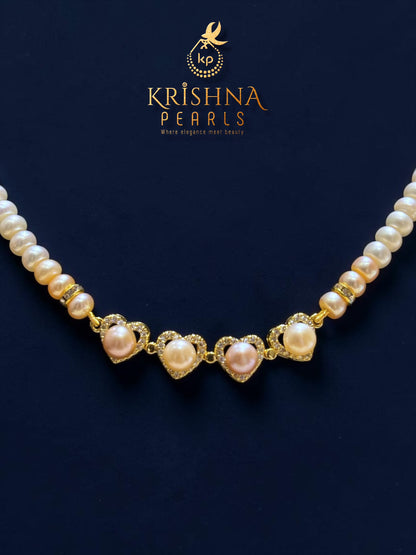 MultiColor Pearls Necklace With Dual Type Convertible Pendant