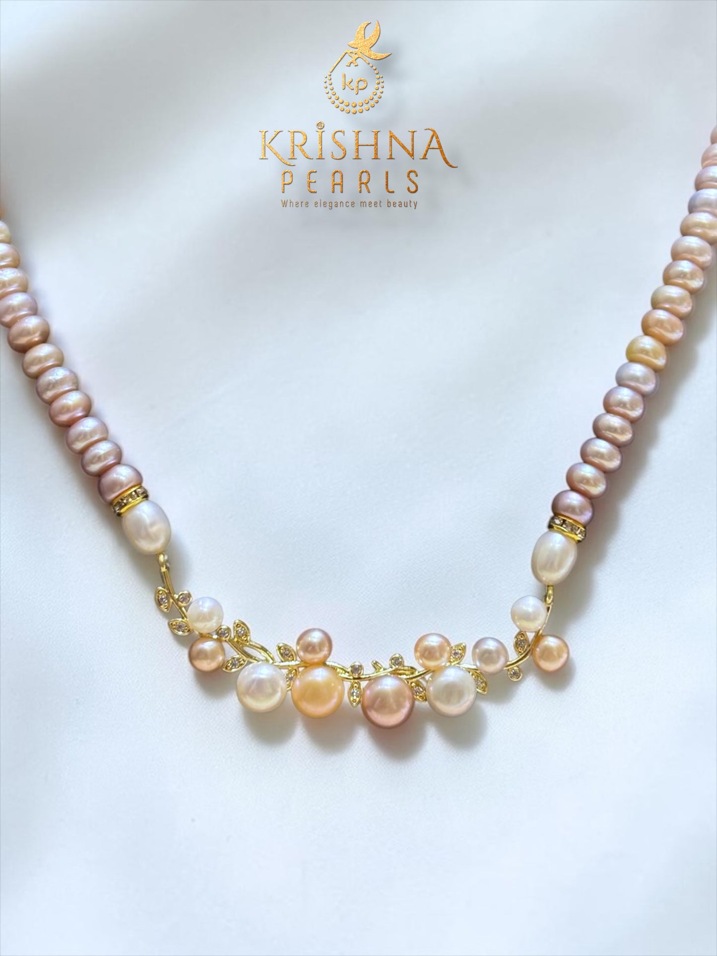 Beautiful MultiColor Pearls Necklace Set