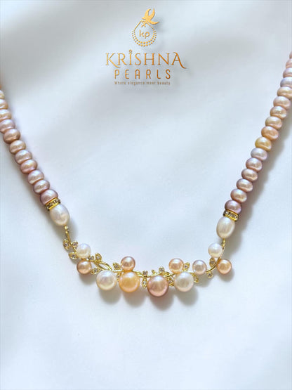 Beautiful MultiColor Pearls Necklace Set