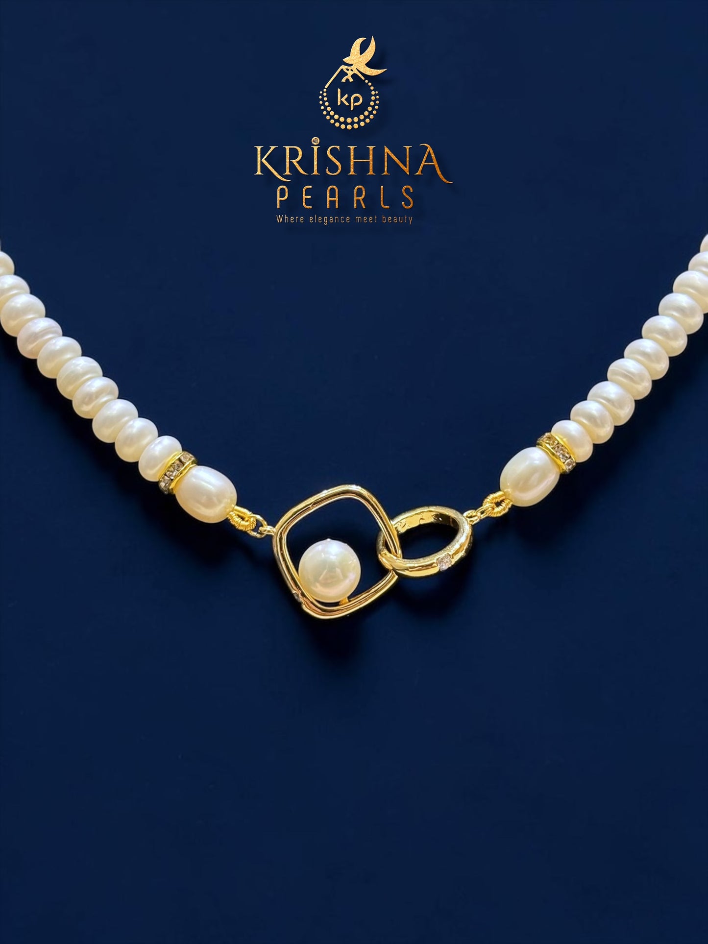 Real Pearls Single Layer Necklace Set