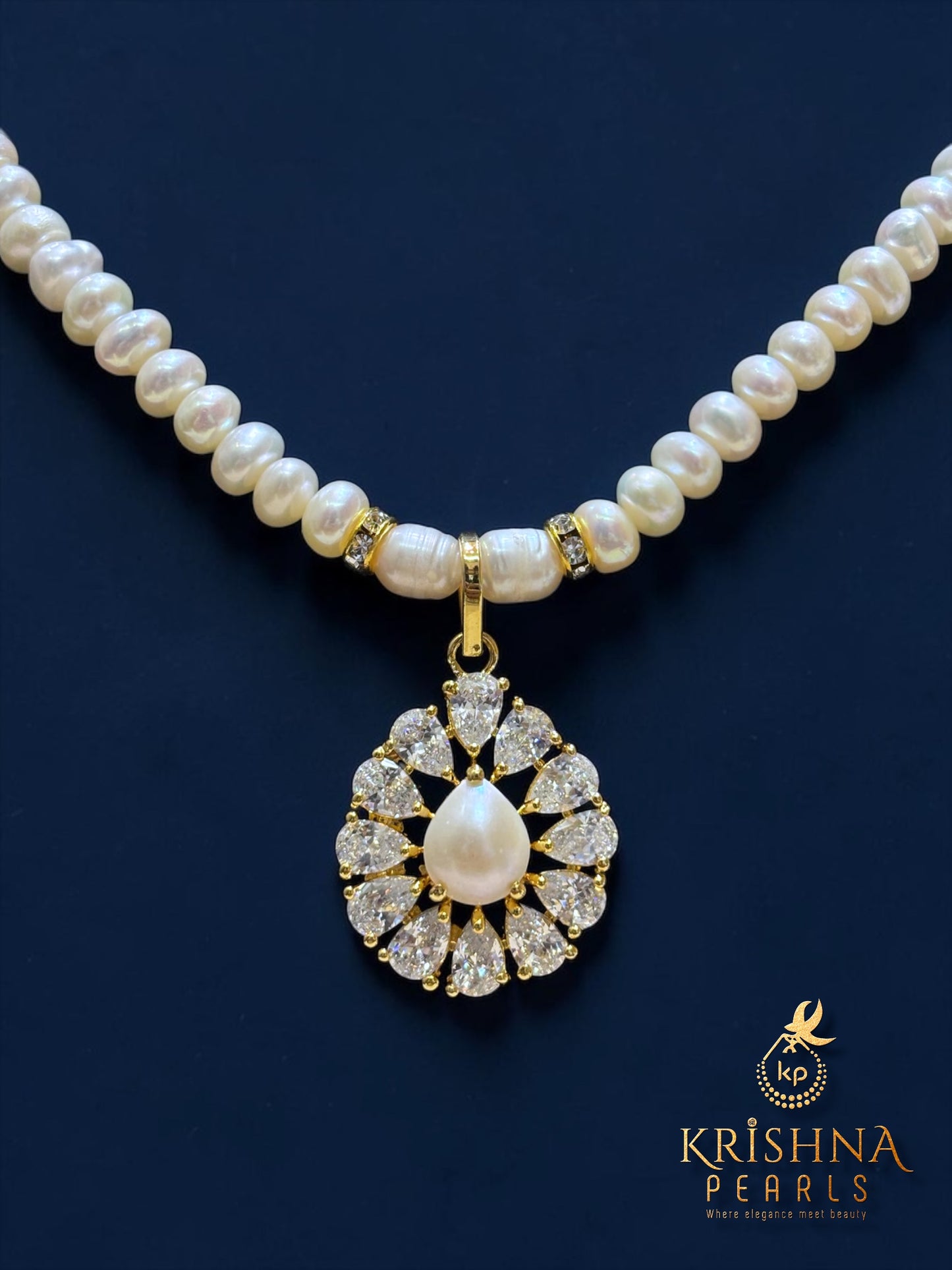 Handcrafted Freshwater Pearl Necklace by Sri Krishna Pearls, Hyderabad