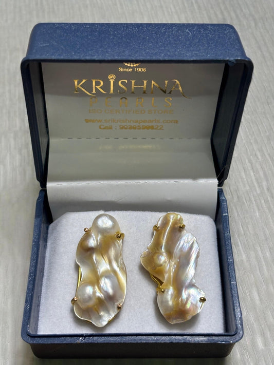 Designer Original Baroque Pearl Studds